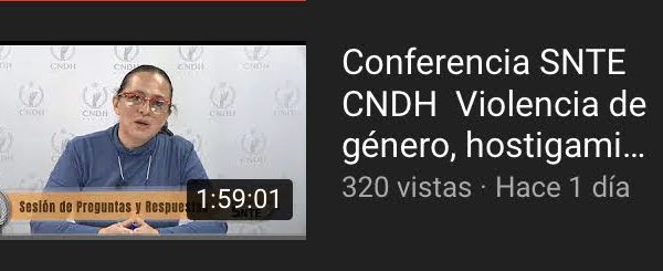 3. CNDH_Conferencia Violencia de género, hostigamiento y acoso sexual 5 de septiembre