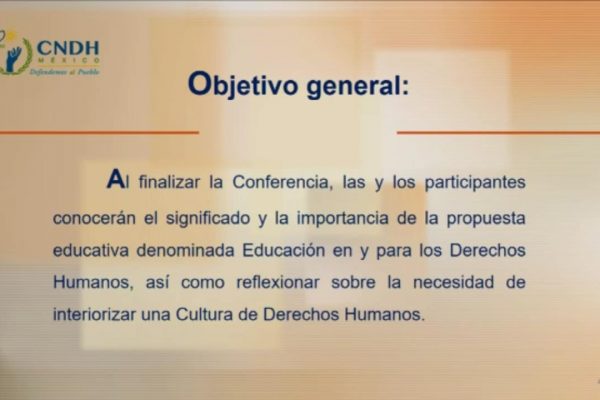 8. CNDH_Conferencia en y para los Derechos Humanos