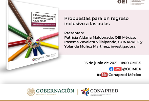 CONAPRED Convocatoria OEI Propuestas para un regreso inclusivo a las aulas