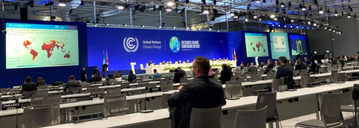 Conferencia en línea de las Naciones Unidas sobre el Cambio Climático (COP26), en Glasgow, Escocia