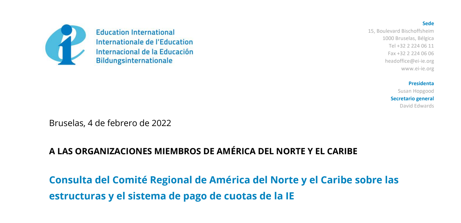 Reunión Región América del Norte y El Caribe convoca por el Mtro. Alfonso Cepeda Salas, Secretario General Sindicato Nacional de Trabajadores de la Educación SNTE